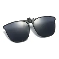 Polarized Clip-On Square Sunglasses thumbnail 2
