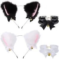 Masquerade Cat Ears Cosplay Headband thumbnail 1