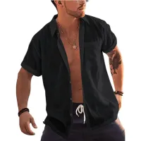 Men's Linen Blend Summer Shirt thumbnail 4