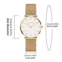 Nordic Minimalist Rose Gold Women's Watch 36mm thumbnail 3