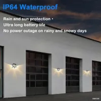 Solar Motion Sensor Wall Lights thumbnail 3