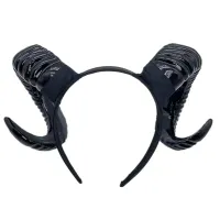Black Demon Horn Cosplay Headdress thumbnail 4