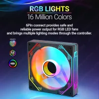 JEYI 120mm RGB PC Cooling Fan Kit thumbnail 3