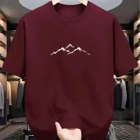 Mountain Pattern Cotton T-Shirt thumbnail 4