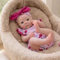 13" Silicone Reborn Baby Girl Doll thumbnail 6