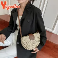 Yogodlns Summer Straw Crossbody Bag thumbnail 3