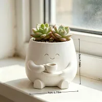 Smiling Face Mini Succulent Pot thumbnail 5