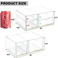 6-Drawer Acrylic Organizer Set (2-Pack) thumbnail 3