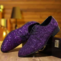 Luxury Sequin Oxford Wedding Shoes thumbnail 4