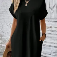 Boho Beach Mini Dress with Pockets thumbnail 3
