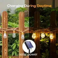 Solar Hemp Rope Fairy Lights thumbnail 5
