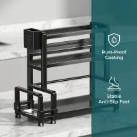 3-Tier Carbon Steel Kitchen Organizer thumbnail 5