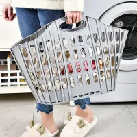 Collapsible Laundry Hamper Basket thumbnail 1