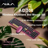 AULA AC306 Retro Wireless Keyboard & Mouse Combo thumbnail 1