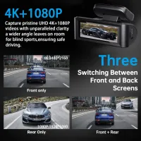 4K UHD Dual Lens Dash Cam WiFi GPS thumbnail 6