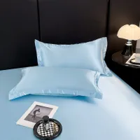 Ice Silk Summer Bed Sheets Set thumbnail 6