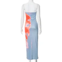 Strapless Print Tube Maxi Dress thumbnail 6