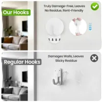Heavy Duty Removable Wall Hooks thumbnail 2