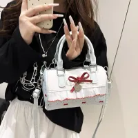 Polka Dot Korean Style PU Leather Shoulder Bag thumbnail 5