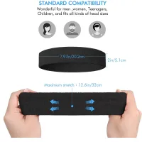 3-Pack Sweatproof Sports Headbands thumbnail 4