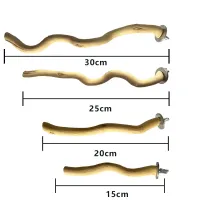 Natural Parrot Wood Fork Branch Perch Swing thumbnail 3