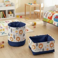 Cartoon Canvas Storage Basket thumbnail 1