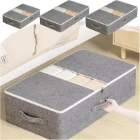 Under Bed Storage Containers with Clear Window thumbnail 1