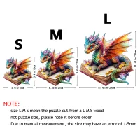 3D Dragon Wooden Puzzle Brain Teaser thumbnail 6