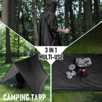 3-in-1 Tactical Rain Poncho thumbnail 4