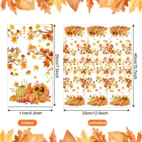 Thanksgiving Maple Leaf Pumpkin Napkins thumbnail 2