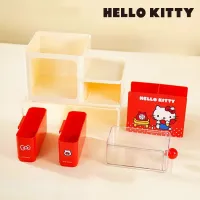 Sanrio HelloKitty Desk Organizer Box Drawer Pen Holder Removable Cute for Students Stationery Girls Daily Use Home Gifts thumbnail 5