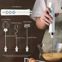 Wireless Rechargeable Milk Frother 3-Speed thumbnail 3