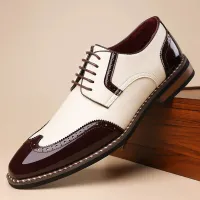 Men's Pointed Toe Oxford Dress Shoes thumbnail 1