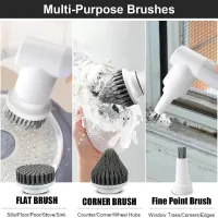 Cordless Electric Spin Scrubber with 6 Heads thumbnail 2