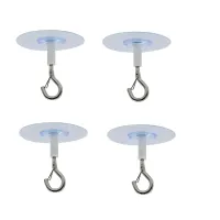 Non-Porous Waterproof Bonded Ceiling Hooks, robust heavy-duty self-adhesive design, drill-free installation leaves no wall damage, strong load bearing, perfect for hanging lamps, potted plants, curtains and home decorative ornaments thumbnail 3