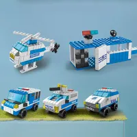 6-in-1 City Vehicle Building Blocks Set thumbnail 2