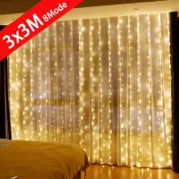 LED Curtain Fairy Lights 3m Remote thumbnail 2