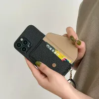 Lanyard Leather Wallet Phone Case thumbnail 3