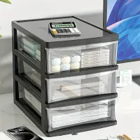 Clear Desktop Storage Organizer with Drawer thumbnail 3