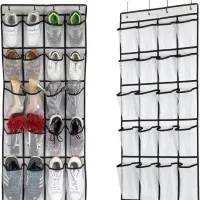 24-Grid Shoe Organizer Storage Rack thumbnail 4