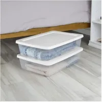 28-Quart Clear Storage Bins (2-Pack) thumbnail 7