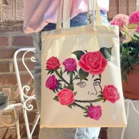 Canvas Folding Shopping Tote Bag thumbnail 2