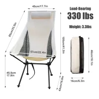 Westtune Folding Camping Chair with Headrest thumbnail 5