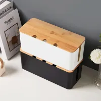 Large Wooden Cable Management Box thumbnail 6