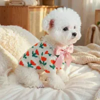 Tulip Knit Pet Sweater - White thumbnail 4