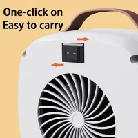 500W Portable Desktop Space Heater thumbnail 6