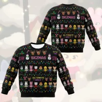 SKZOO 3D Christmas Ugly Sweater Sweatshirt thumbnail 3