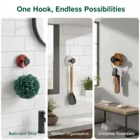 Colorful Suction Cup Wall Hooks thumbnail 1