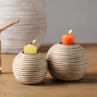Nordic Resin Vase & Candle Holder Set thumbnail 4