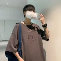 Oversized Cotton Printed T-Shirt 5XL thumbnail 1